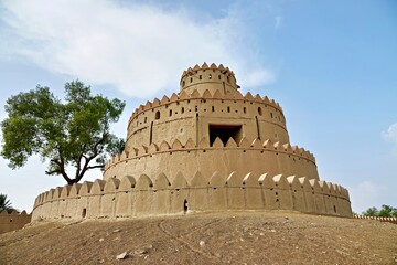 Al Jahili fort watchtower in Al Ain, Abu Dhabi UAE