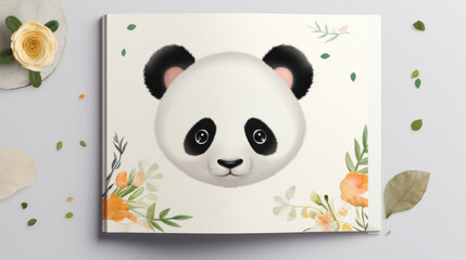 A children's book with a picture of a panda bear