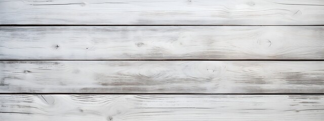 Fototapeta na wymiar White Wooden Boards Background with Texture, Ample Copy Space
