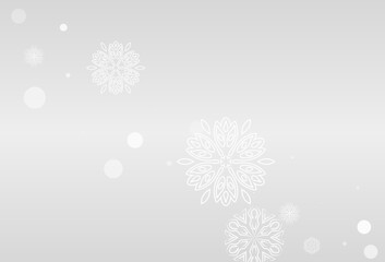 Silver Snow Vector Grey Background. Light