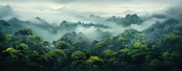 Fotobehang Rainforest natural background © neirfy