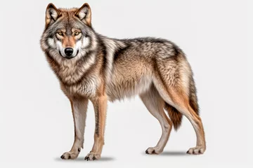 Draagtas wolf isolated on white background with clipping path © mila103