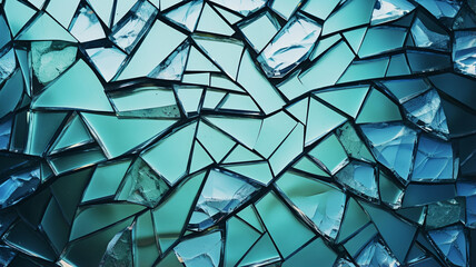 broken glass background. 3 d render illustration