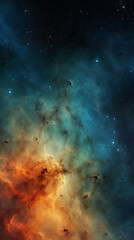 background with space, nebula and stars