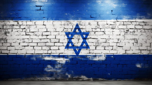 vector illustration, stockphoto, israeli flag waving in the wind. Hope an pray for Israel and the israeli people. Stop war. Pray for peace.