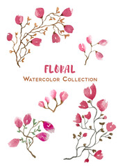 wonderful floral watercolor collection