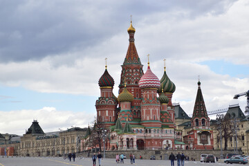 Fototapeta na wymiar Cathedral of Vasily the Blessed, Saint Basil's Cathedral