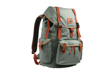 Fototapeta premium big camping backpack, png file of isolated cutout object with shadow on transparent background.