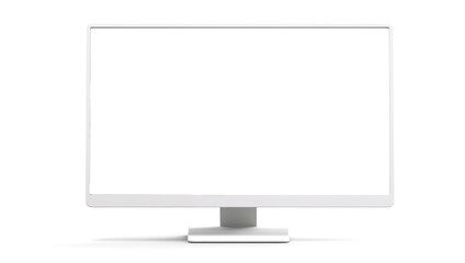 desktop computer screen mockup, png file of isolated cutout object with shadow on transparent background.