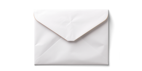envelope, png file of isolated cutout object with shadow on transparent background.