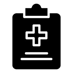 Fototapeta premium Solid Medicine Chart icon