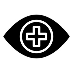 Solid Valentine Eye icon