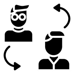 Solid User Change icon