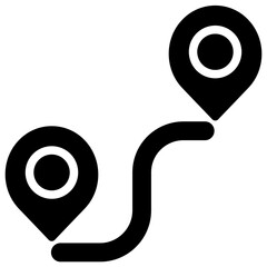 Solid Distance icon