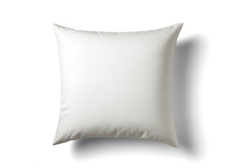 Fototapeta na wymiar simple white bed pillow, png file of isolated cutout object with shadow on transparent background.