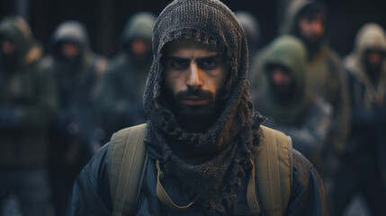 soldier with a rifle, generative ai