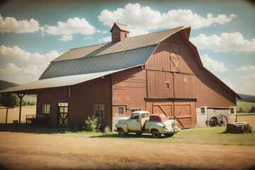 Rustic Reverie Vintage Barn Elegance - Generative AI Edition




