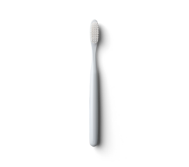 white toothbrush, png file of isolated cutout object with shadow on transparent background.