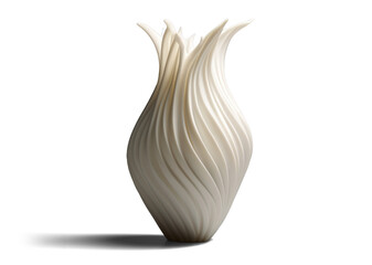 beautiful vase, png file of isolated cutout object with shadow on transparent background.