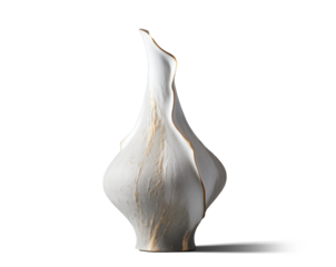 beautiful vase, png file of isolated cutout object with shadow on transparent background.