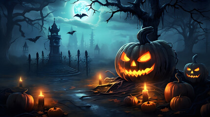 Fototapeta na wymiar Halloween Abstract Background