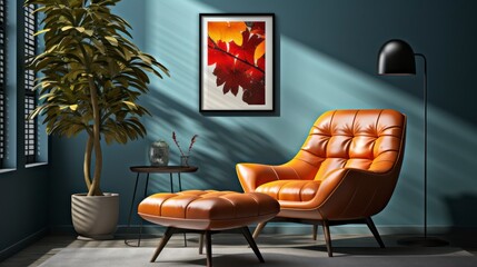 Colorful interior and armchair
