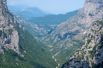 Obraz premium Summer view of Vikos gorge, Zagori, Epirus, Greece