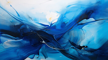 Abstrato Azul intenso