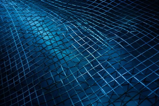 blue grid pattern. Generative AI