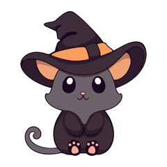 halloween pet mouse with cap