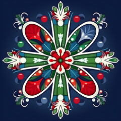 christmas background with snowflakes
