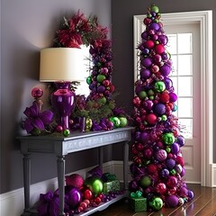 christmas tree and decorations