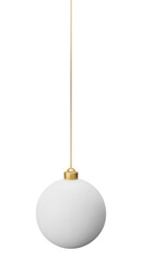 white Hanging Christmas Ball
