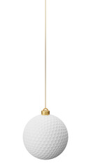 Golf ball Hanging Christmas bauble