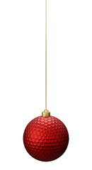 Golf ball Hanging Christmas bauble