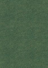 Fototapeta premium Hand-drawn unique abstract seamless ornament. Light green on a darker warm green background, with splatters of golden glitter. Paper texture. Digital artwork, A4. (pattern: p11-2e)