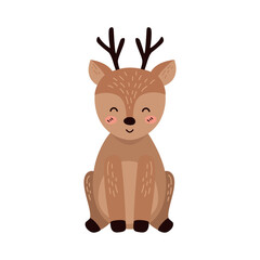 cute deer illustration