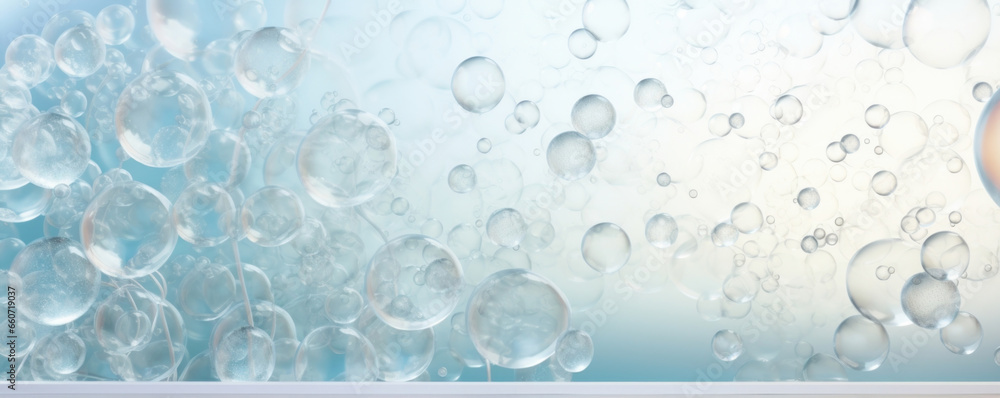 Poster patterned texture of frosted glass, with a mosaic of bubbles that add visual interest and playfulnes