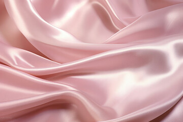 Texture of a satin fabric with a shimmering surface. The light bounces off the fabric, creating a subtle glitter effect. Its silky smoothness adds a touch of elegance and luxury.