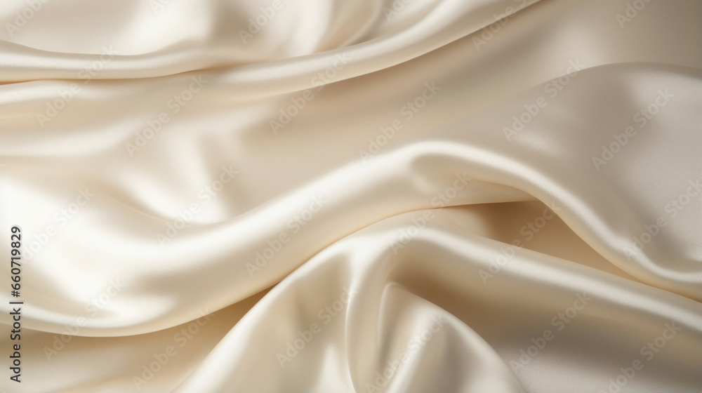 Poster texture of a subtle champagne silk, displaying a fine crepe weave and a subtle texture. the fabric h