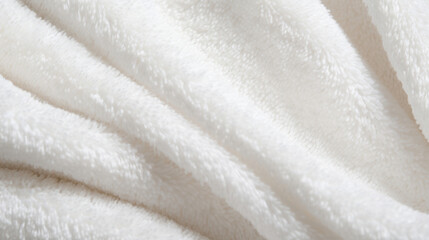 Closeup of a thick and luxurious cotton terrycloth texture, known for its high water absorption and ideal for bath towels and robes. - obrazy, fototapety, plakaty