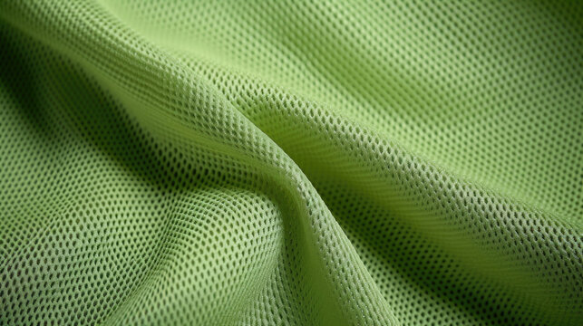 Texture of a lightweight, breathable polyester mesh with a honeycomblike pattern. The fabric has a slight stretch and is typically used for athletic wear and as a lining material.