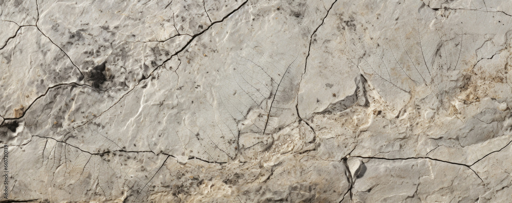 Aufkleber closeup of limestone with fossil imprints of plant material the texture of this limestone is charact