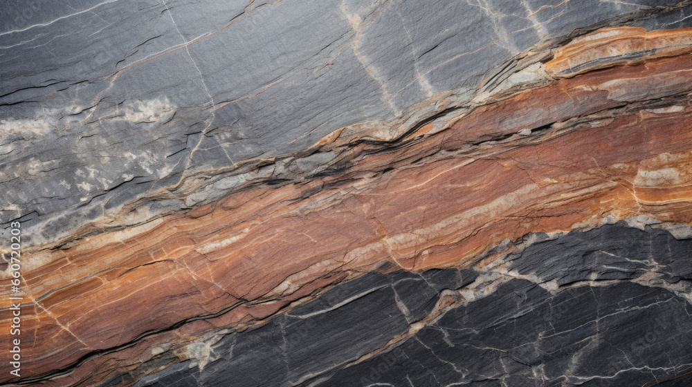 Aufkleber closeup of smooth, delicate layers of shale. the layers are so thin that they give the shale a trans