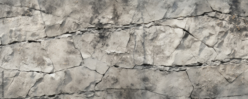 Poster tumbled stone with a worn and cracked texture, featuring jagged lines and crevices that add characte