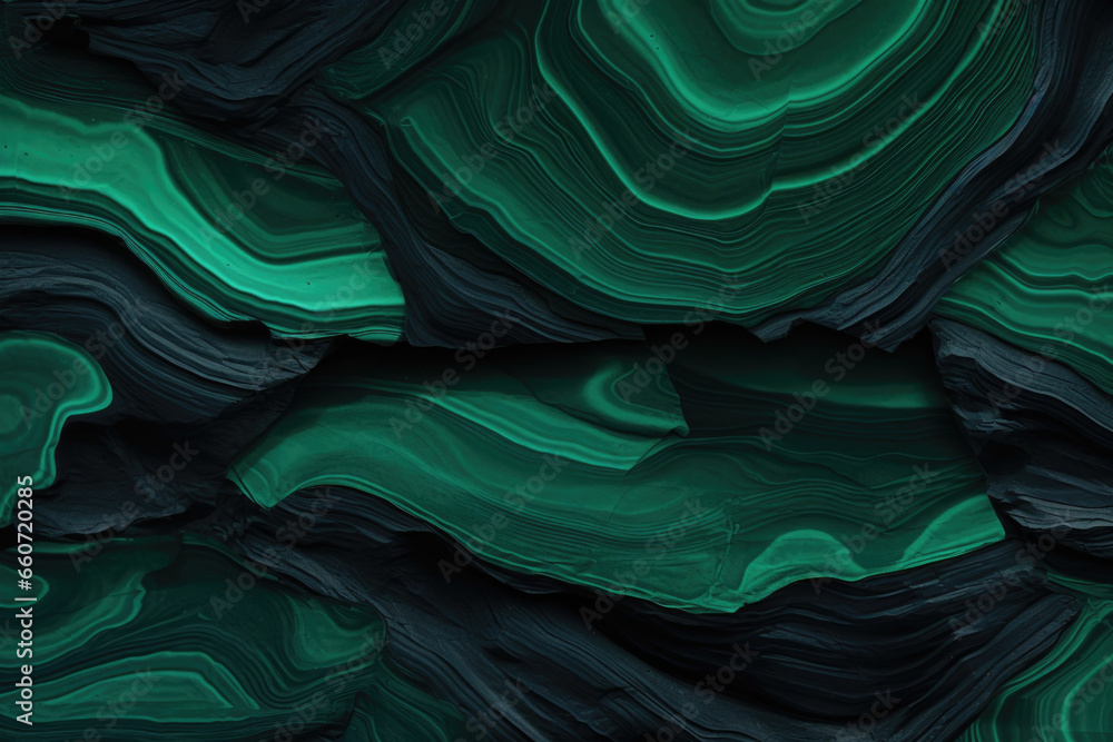 Aufkleber texture of serpentine showcasing striking color variations of emerald green, deep black, and subtle 