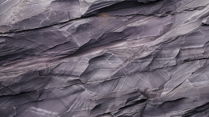 Closeup of shale with layers so thin and delicate, they resemble crepe paper. The shale has a crinkled appearance, with layers that appear to be almost skeletal in structure. Its color is - obrazy, fototapety, plakaty