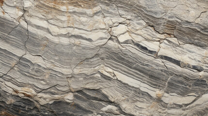 Texture of a weathered gneiss boulder, showcasing a smooth and polished surface with intricate patterns of swirling bands and striations.