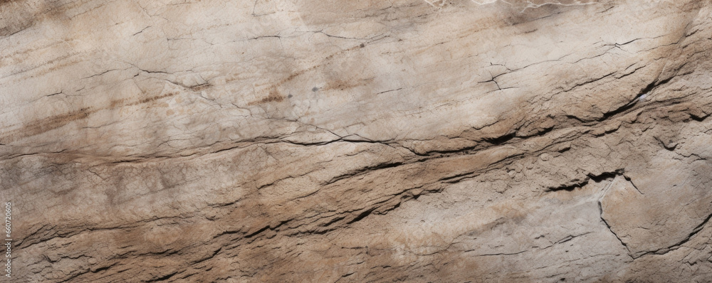 Poster closeup of pitted travertine with deep etchings and grooves, creating a dramatic textured look. the 