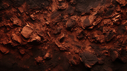 Closeup of volcanic scoria showcasing a gritty and sandy texture, with particles loosely bonded together. Its surface is rough and grainy to the touch, with a mix of dark and light hues.